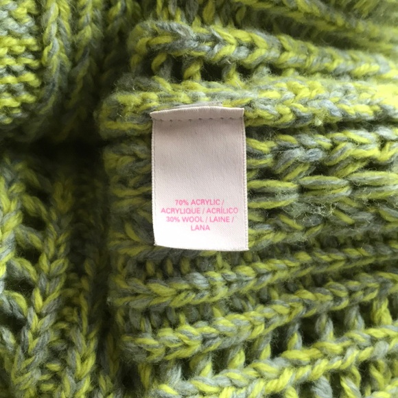 Neon green & gray sweater - Picture 6 of 6